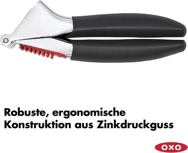 Прес для часнику та імбиру OXO Good Grips, ручний, можна мити в посудомийці