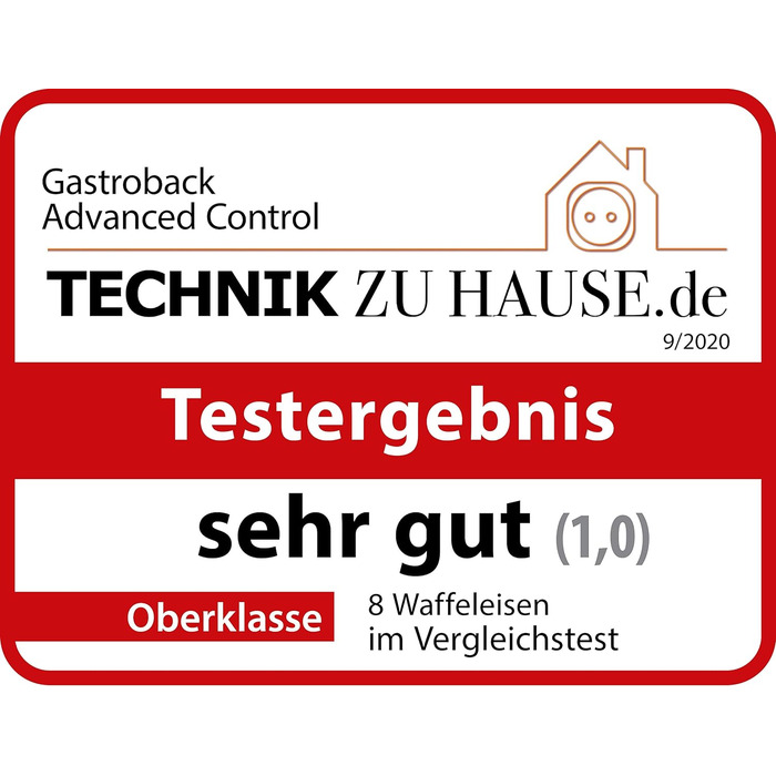 Вафельниця GASTROBACK 42424 Advanced Control з керуванням LCD-дисплеєм, 5 програм, 7 рівнів підсмажування, нержавіюча сталь, 1600 Вт, срібна (Single)