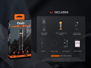 Ліхтарик Fenix E35R акумуляторний 3100 люмен з магнітним хвостом