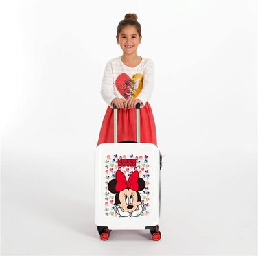 Дитяча валіза Disney Minnie Diva, 38x55x20 см, ABS, 34 л, 4 колеса, ручна поклажа, багатобарвна
