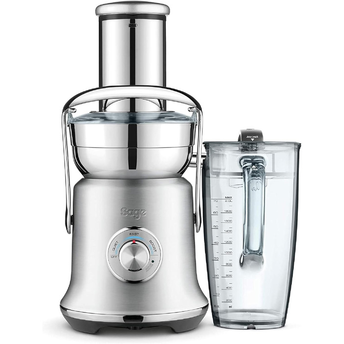 Соковижималка Sage Nutri Juicer Cold Plus XL з широкою горловиною, нержавіюча сталь, 88 мм, преміум якість
