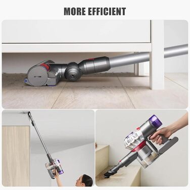 Акумулятор Vunzo 6000mAh для пилососа Dyson Animal Absolute Motörhead Fluffy Total Clean: Замінна батарея + 2 фільтри (V7-6000)