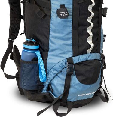 Рюкзак outdoorer Backpacker 4 Continents 85+10 л з фронтальним відкриттям і дощовиком для подорожей, трекінгу та бекпекінгу