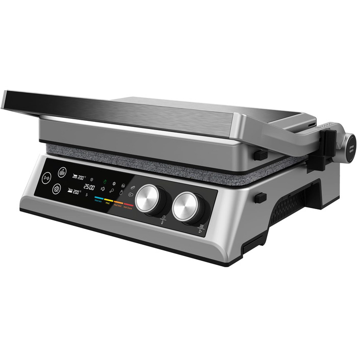 Електрогриль Cecotec Rockn'Grill Bistro 2400 Вт з антипригарними пластинами та сенсорним керуванням