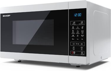 Мікрохвильова піч з грилем SHARP MG51EW, 900Вт, 11 режимів, розморожування, 513x306x394 мм, біла