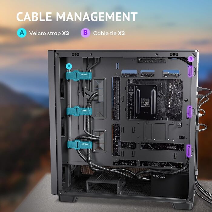 Корпус для ПК Antec GEH Flux SE Midi Tower чорний, для ігрових та офісних систем, вентиляція, роздрібна версія