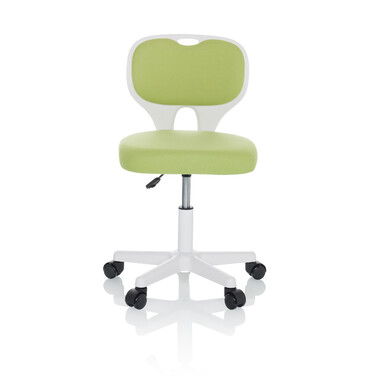 Дитячий стілець для письмового столу KIDDY TOP W, оббивка тканина, зелений, hjh OFFICE