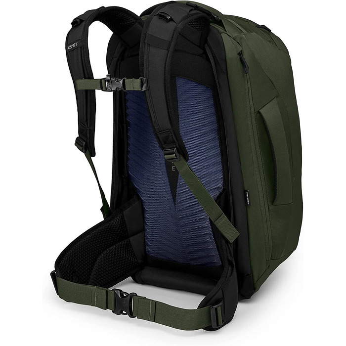 Оригінальний туристичний рюкзак Osprey Farpoint 40 л, чоловічий, зелений, універсальний розмір, для подорожей
