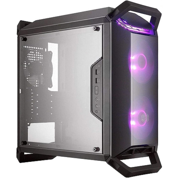 Корпус Cooler Master MasterBox Q300P RGB mATX Mini Tower для ігрового ПК з повною бічною панеллю, акуратним кабель-менеджментом та варіантами охолодження