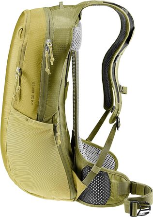 Велосипедний рюкзак Deuter Race Air 10 л, Linden-cactus, вентиляція спини