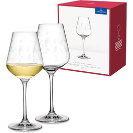 Набір келихів для шампанського та ігристого вина Villeroy & Boch Toy's Delight (2 шт.), кришталеве скло, для святкування, миючі в посудомийній машині