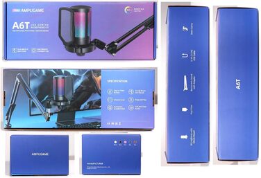 USB мікрофон FIFINE для ПК, ігровий, з підставкою, білий, для MAC, PS4, PS5, із кнопкою вимкнення звуку, поп-фільтром, амортизатором, для стрімінгу, подкастів, студії