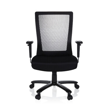 Офісне крісло / поворотне крісло XXL EXTENDER сітка / тканина чорна hjh OFFICE