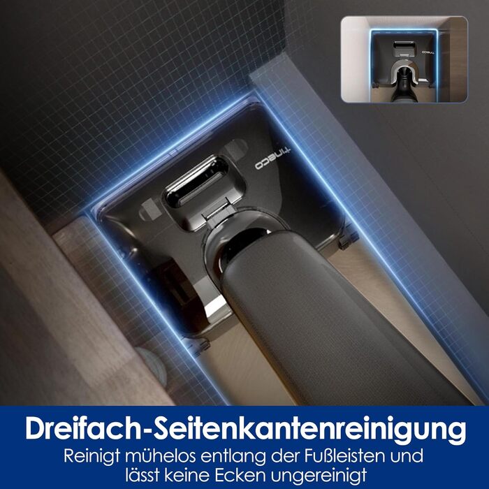 Tineco Floor One S9 Artist Steam Pro: Акумуляторний пилосос для вологого та сухого прибирання, 22000 Па, анти-заплутування, сушка гарячим повітрям 85°C, 50 хв роботи, для твердих поверхонь, шерсті тварин
