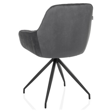 Стілець обідній ELVERUM Velvet Grey hjh LIVING