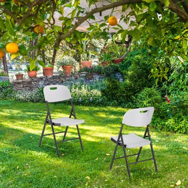 Набір з двох розкладних садових стільців Relaxdays