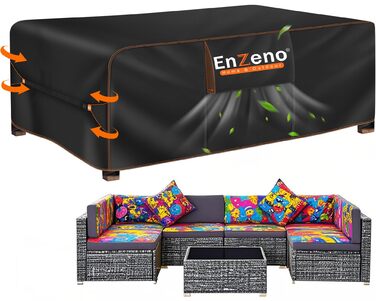 Водонепроникний чохол для садово-патіо меблів Enzeno, 300x250x100 см, захист від дощу та бруду