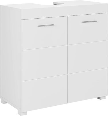 FOREHILL Тумба під умивальник біла з 2 дверцятами та 2 полицями, 60x31x60 см, для ванної кімнати