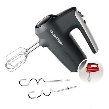 Міксер ручний Russell Hobbs Desire Red 350W з насадками для тіста та збивання, 5 швидкостей + імпульс