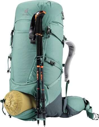 Жіночий трекінговий рюкзак deuter Aircontact Core 45+10 SL, 45+10 л, нефрит-графіт, модель 2024