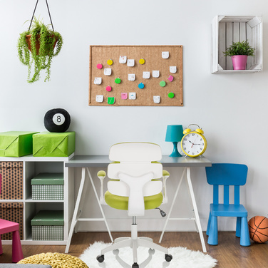 Дитячий стілець / дитячий письмовий стілець KID ERGOLINO W тканина зелений hjh OFFICE