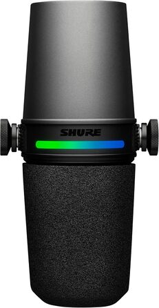 Мікрофон Shure MV7i Smart Podcast з вбудованим аудіоінтерфейсом, комплект для подкастингу, 2-канальний, Dual-XLR для мікрофонів або інструментів, USB-C підключення до ПК/телефону