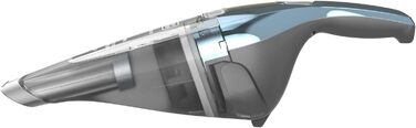 Пилосос ручний Black & Decker NVC220WBC-QW, 15.5 Вт, 385 мл, хром та синій