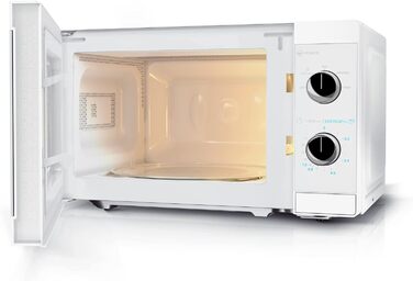 Мікрохвильова піч SHARP MS01E-C, 800 Вт, 5 режимів, функція розморожування, 440x258x344 мм, кристально-біла
