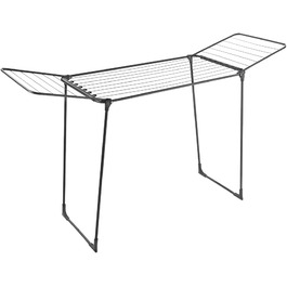 Сушарка для білизни Metaltex Onyx 18 м з підставкою, чорна