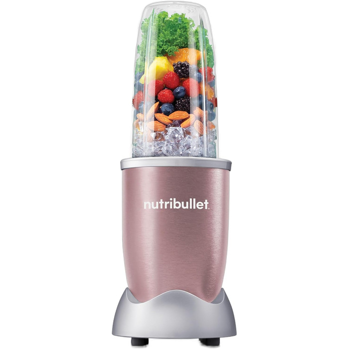 Смузі-блендер Nutribullet Pro 900 Вт, електричний, компактний, 700 мл, рожеве золото