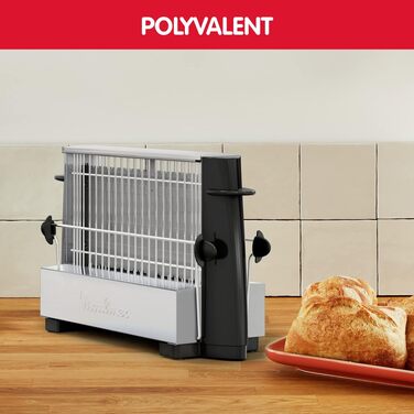 Тостер Moulinex A15453 чорний - 2 відділення для тостів, регулятор підсмажування