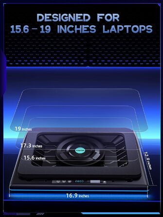 Ігровий охолоджувач для ноутбука Ilano RGB Cooling Pad з підсвіткою