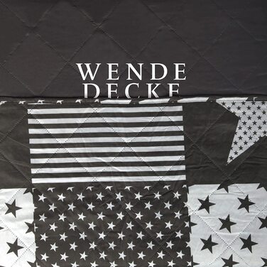 Покривало Stars & Stripes 220x240 см, стьобане, літнє, двостороннє, з утеплювачем