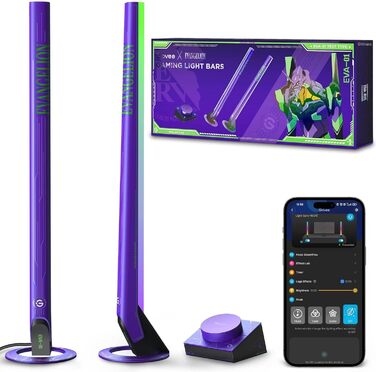 Ігрова світлодіодна світлова панель Govee x EVANGELION з Wi-Fi, розумним контролером, музичними режимами, 62 сценами, сумісна з Alexa та Google Assistant, підсвітка для ігрової кімнати