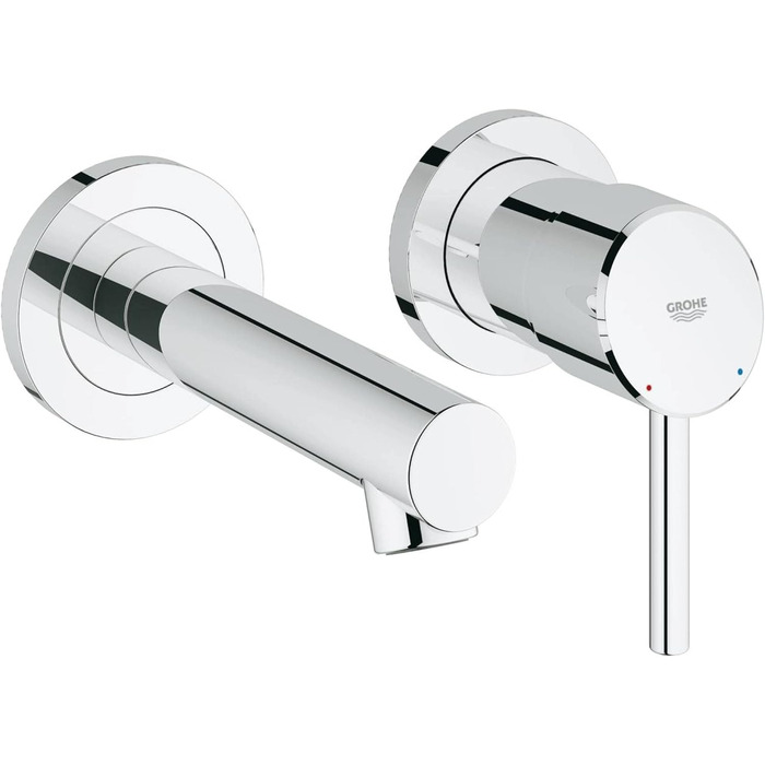 Змішувач для раковини GROHE Concetto одноручкий, з QuickFix, хромований (23739002) - для накладних раковин, винос 147 мм