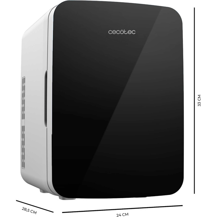Міні-холодильник Cecotec Bolero MiniCooling Bahamas Black 10 л, 12V/220V, для авто і дому, охолодження та нагрів, 7-65°C, портативний
