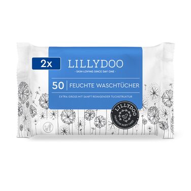 Вологі серветки для дітей LILLYDOO, 350 шт (7 пачок по 50 шт), гіпоалергенні