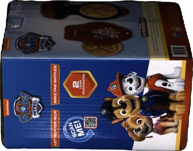 Вафельниця Paw Patrol, міні-вафельниця для дітей, офіційна ліцензія, діаметр 10 см, червона, для дня народження, Великодня та Різдва