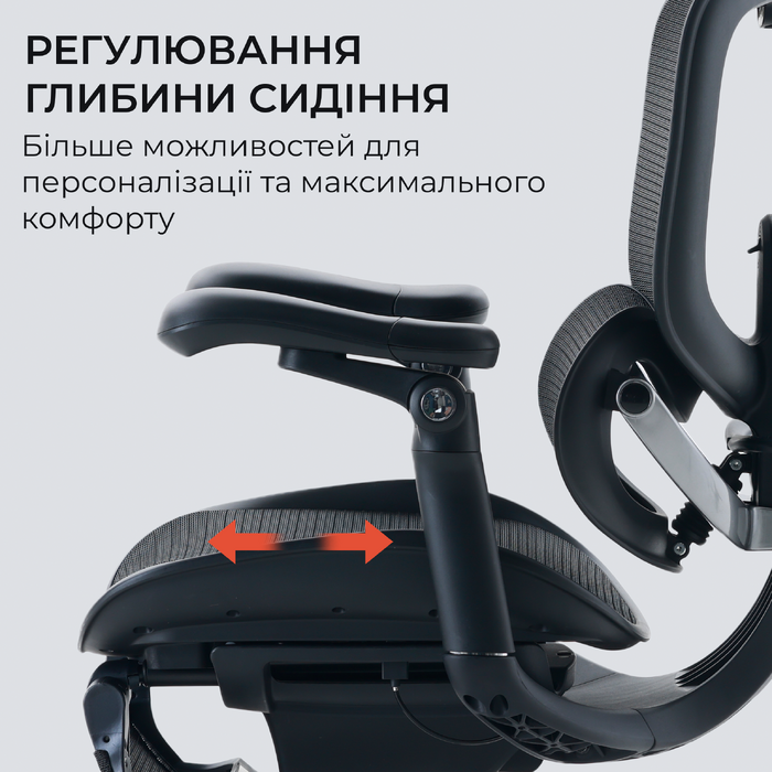 Крісло офісне Sihoo C300 PRO V2 White з підставкою для ніг