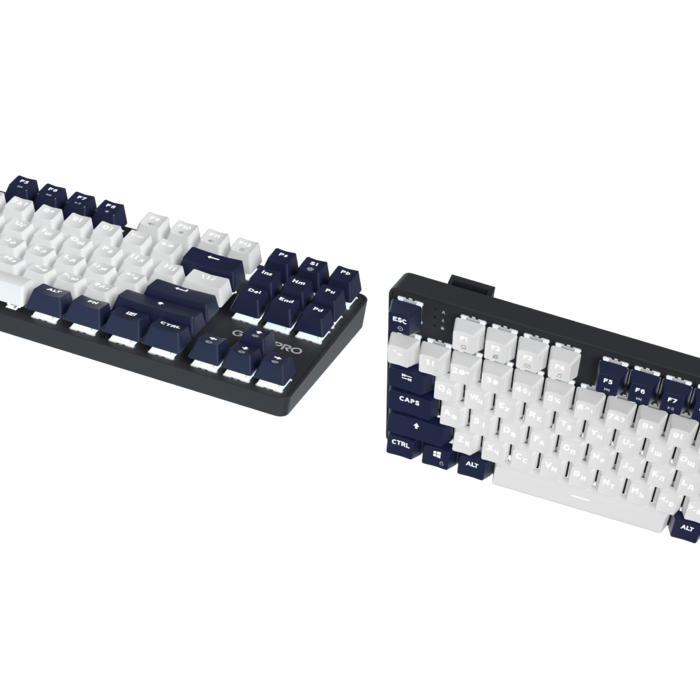 Дротова механічна клавіатура GamePro Genesis Metallic (MK110B) 87% Red switches