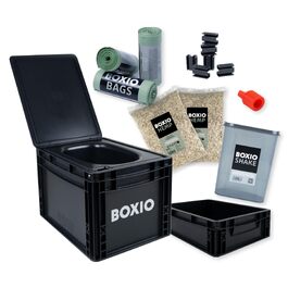 Мобільний роздільний сухий туалет BOXIO Toilet Max+: комплект для подорожей та кемпінгу