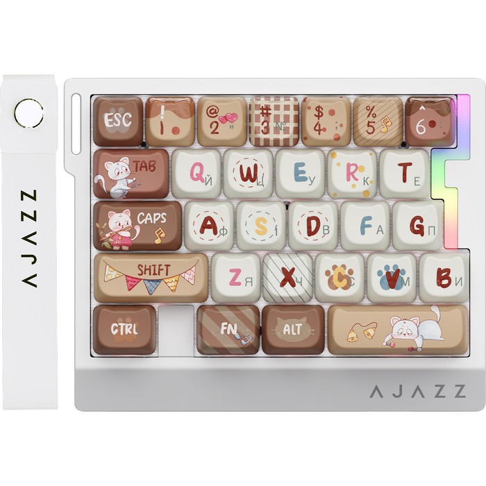 Дротова магнітна клавіатура Ajazz AK029 Meow Magnetic Switch (AK029-M-Y)