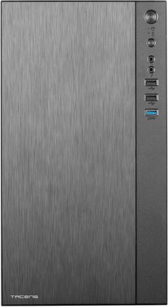 Корпус для ПК Tacens Anima ACX500 Micro ATX з блоком живлення 500Вт, 12 см вентилятор, USB 3.0, чорний, компактний