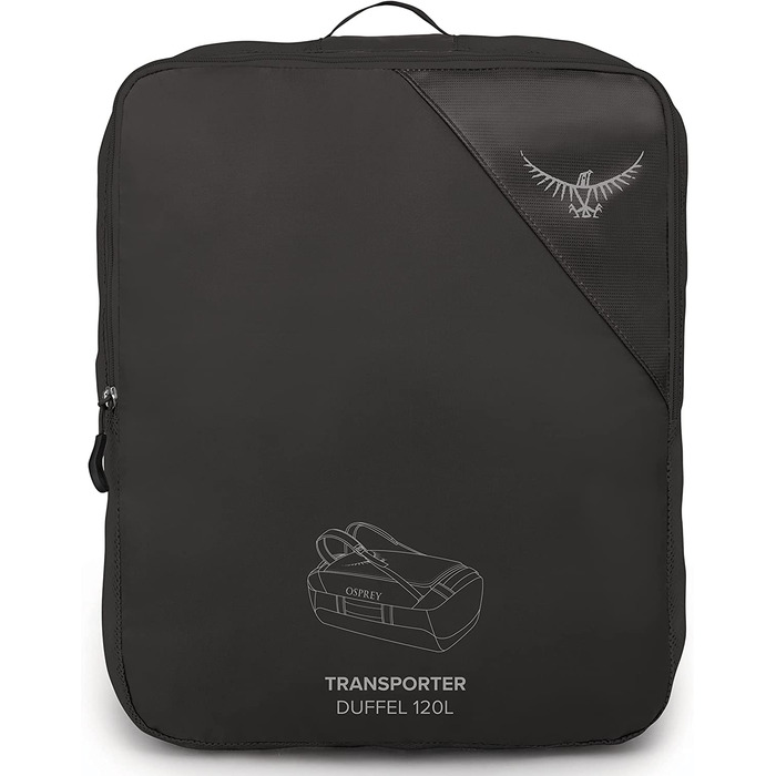 Osprey Transporter 120 л Унісекс дорожня сумка-дафл чорна, універсальний розмір