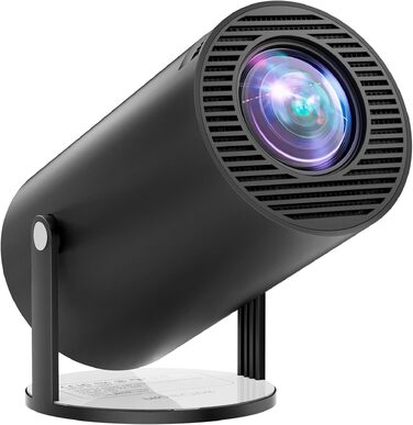 Mini проектор 4K Beamer 2026 з Android 14, Wi-Fi 6, Bluetooth 5.4, автоматичною корекцією трапеції, 20000 люмен, портативний для домашнього кінотеатру (Чорний, 15x11x18 см)