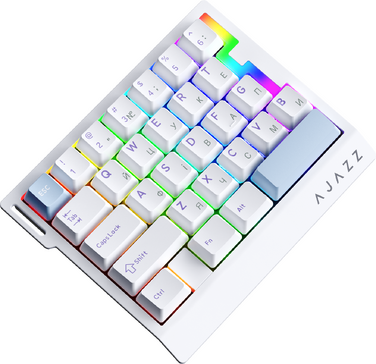 Дротова магнітна клавіатура Ajazz AK029 Ice lsland Magnetic Switch (AK029-I-WB)