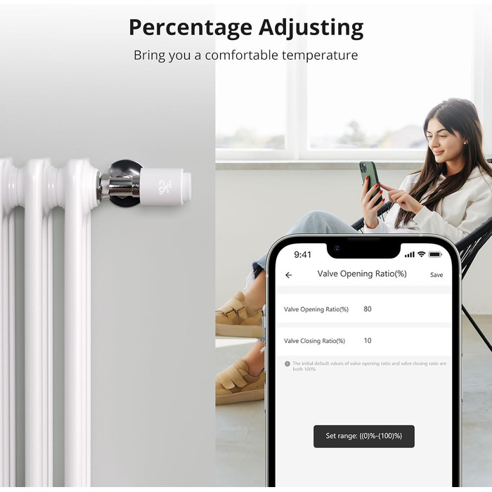 SONOFF TRVZB Розумний терморегулятор на радіатор, 2 шт. Zigbee, сумісний з Alexa/Home Assistant