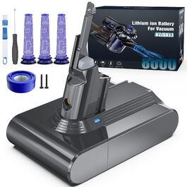 Акумулятор Morpilot V7 8000mAh для пилососа Dyson V7 SV11 Animal, Motorhead, Pro, Trigger, Fluffy + 3 фільтри