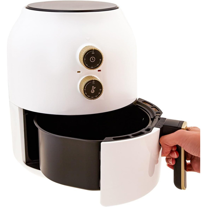 Аерофритюрниця Karaca Multifry 3,5 л 1350 Вт біла, енергозберігаюча, легке очищення, здорова смаження, аерофрайєр