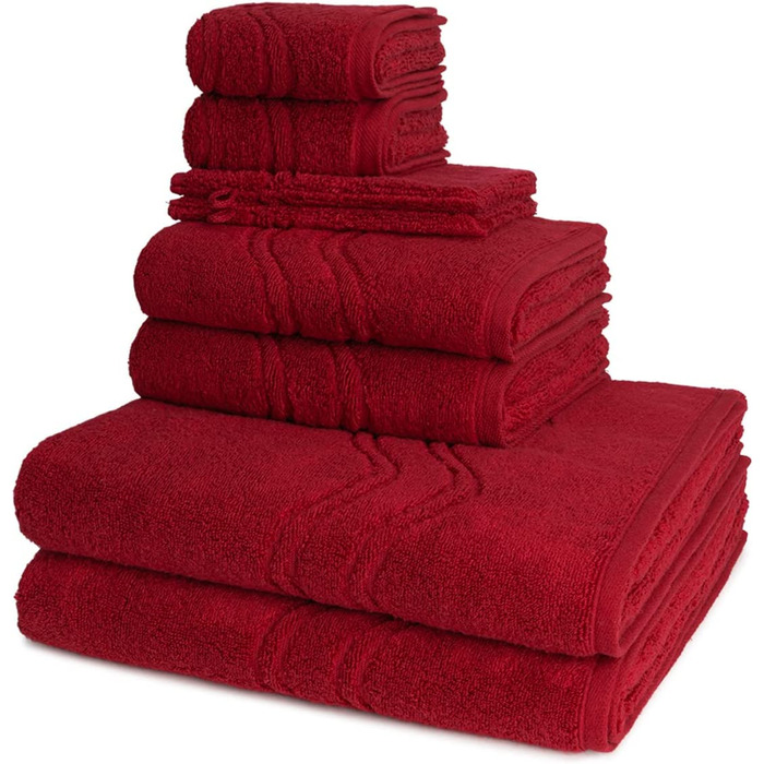 Набір рушників Ross Cashmere Feeling 8 шт антрацит: 2 пральних, 2 гостьових, 2 душових, 2 для рук